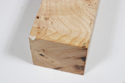 Square Ash Burl 305x65x65mm - Esch0264