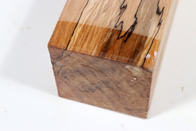 Square Beech spalted 305x60x60mm - GestBu0527