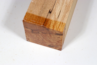 Square Beech spalted 305x65x65mm - GestBu0388