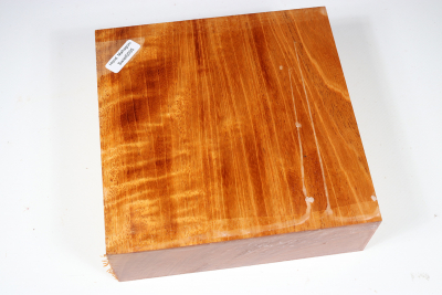 Block Honduran Mahogany / Swietenia curly 150x150x50mm - Swiet0095