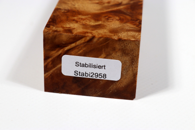 Messergriffblock Amboina Maser stabilisiert - Stabi2958