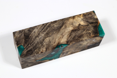 Messergriffblock HybridWood Buckeye Burl stabilisiert - HybrWo3578