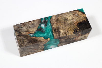 Messergriffblock HybridWood Buckeye Burl stabilisiert - HybrWo3578