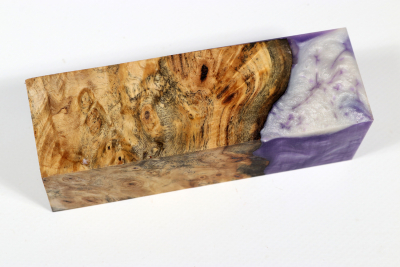 Messergriffblock HybridWood Buckeye Burl stabilisiert - HybrWo3581