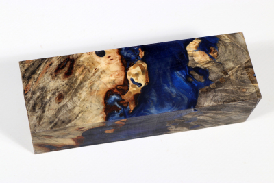 Knife Blank HybridWood Buckeye Burl stabilized - HybrWo3662