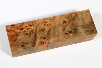 Knife Blank Linden Tree Burl stabilized - Stabi3301