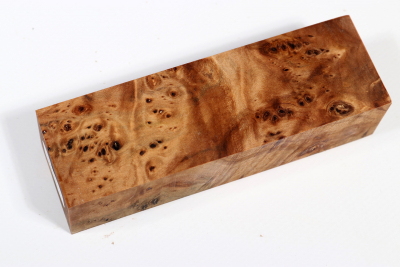 Knife Blank Linden Tree Burl stabilized - Stabi3311