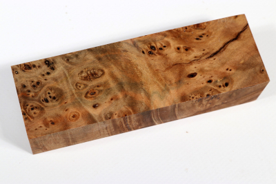 Knife Blank Linden Tree Burl stabilized - Stabi3311