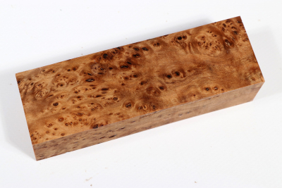 Knife Blank Linden Tree Burl stabilized - Stabi3312