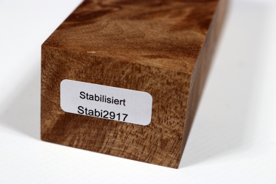 Messergriffblock Nussbaum Maser stabilisiert - Stabi2917