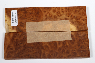 Knife Scales Brown Mallee Burl - BroMaM0297