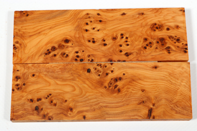 Knife Scales Yew Burl - Eib1444