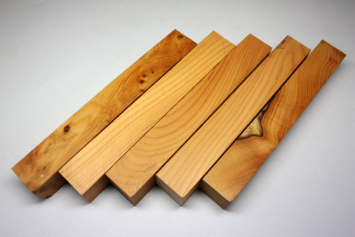 Pen Blank Yew small set of 5