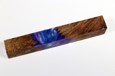 Pen Blank Hybridwood Walnut Burl stabilized - HybrWo3545