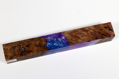 Pen Blank Hybridwood Walnut Burl stabilized - HybrWo3549