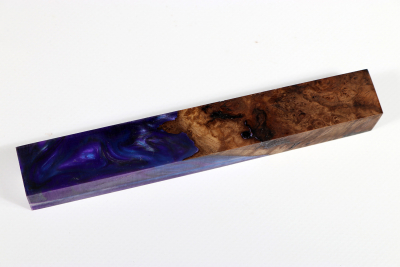 Pen Blank Hybridwood Walnut Burl stabilized - HybrWo3552