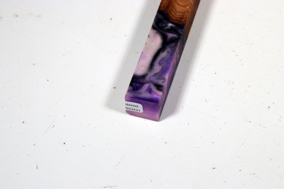 Pen Blank Hybridwood Elm Burl stabilized - HybrWo3431