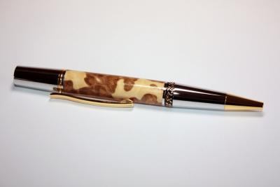 Aero Ballpoint Pen Kit Chrome/10k Gold