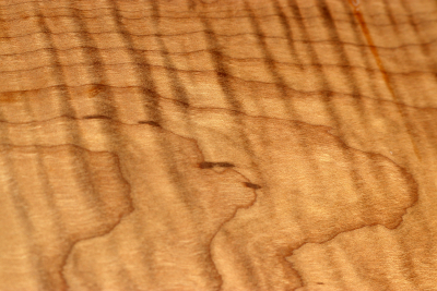 Board Thermo Curly Maple 410x180x25mm - RieAh0188