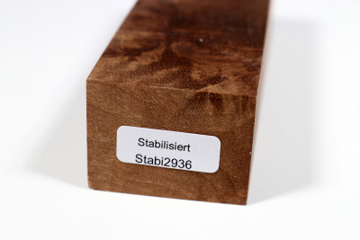Messergriffblock Nussbaum Maser stabilisiert - Stabi2936