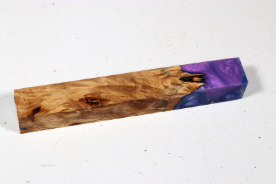 Pen Blank Hybridwood Pappel Maser stabilisiert - HybrWo3464