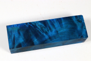 Messergriffblock Ahorn Maser blau stabilisiert - Stabi3495 Abmessungen: ca. 125 x 40 x 30 m...