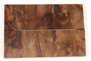 Messergriffschalen Nussbaum Maser stabilisiert - Stabi3637 Abmessungen: ca. 125 x 45 x 10 m...